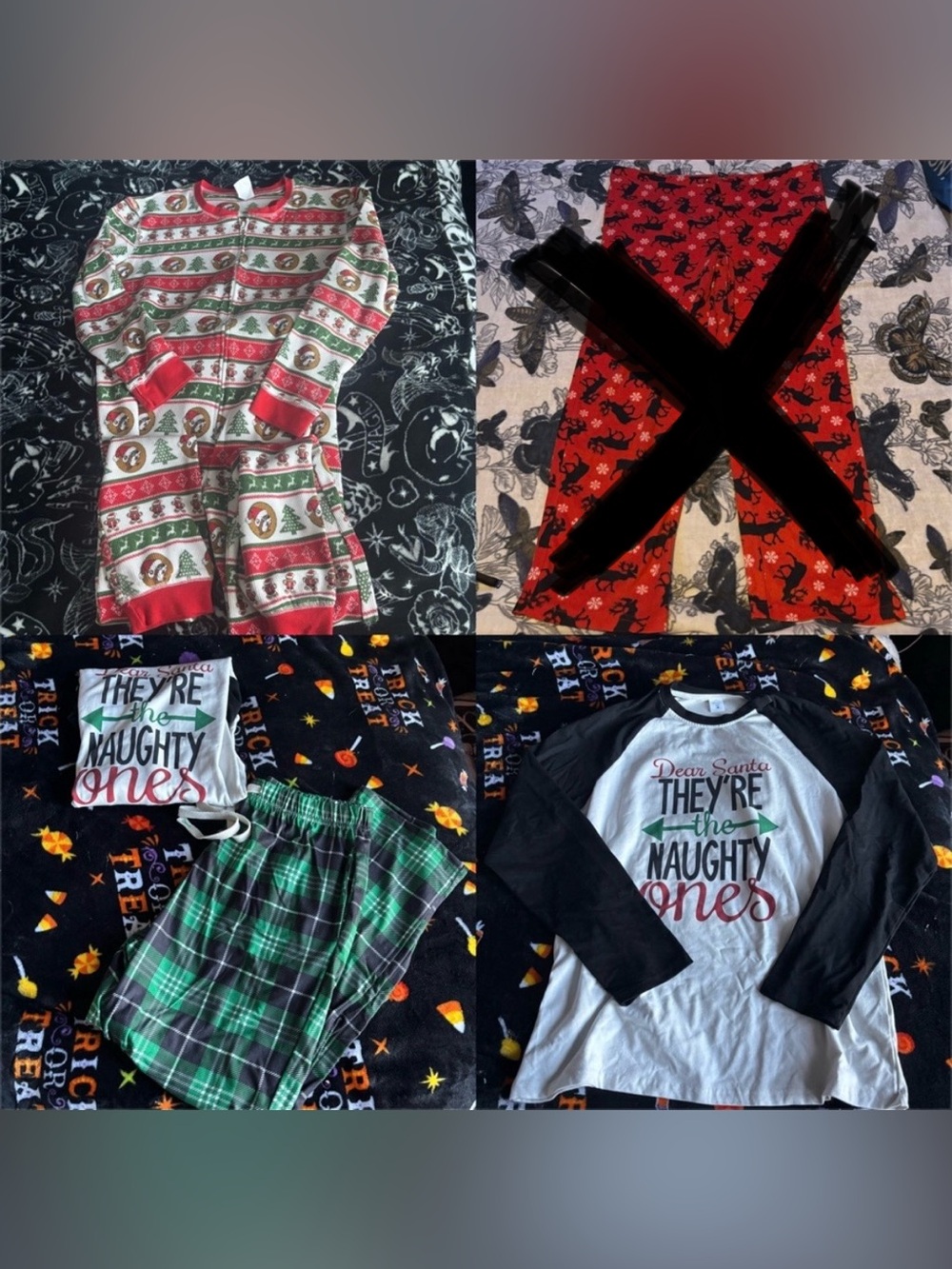 2 Piece Men’s Medium Christmas Holiday Pajama Bundle Lot